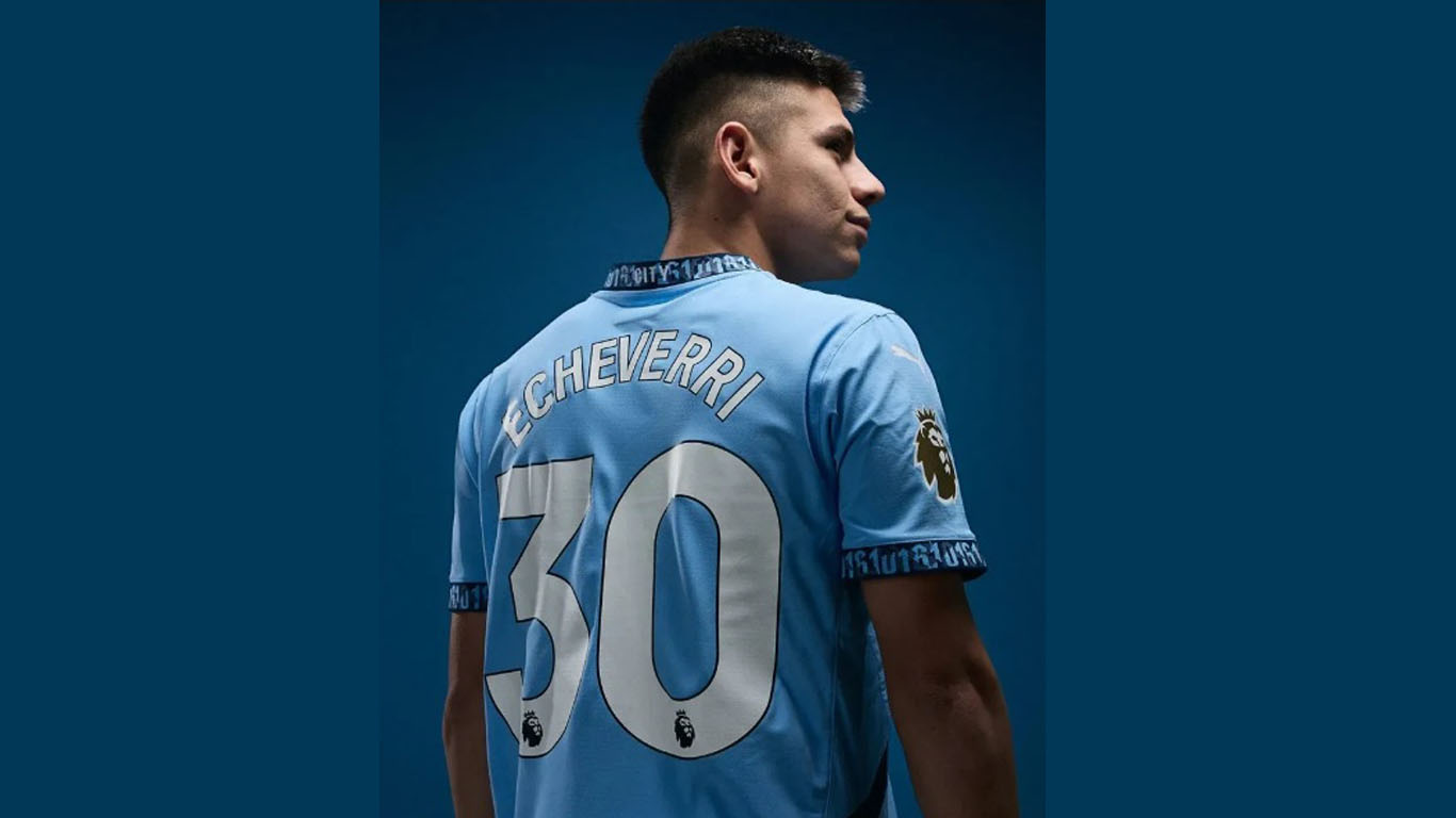 Manchester City presentó al Diablito Echeverri y se confirmó la camiseta que usará